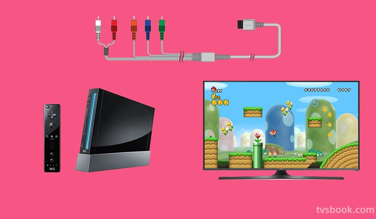 Hook up a Wii to smart TV with a component cable.jpg
