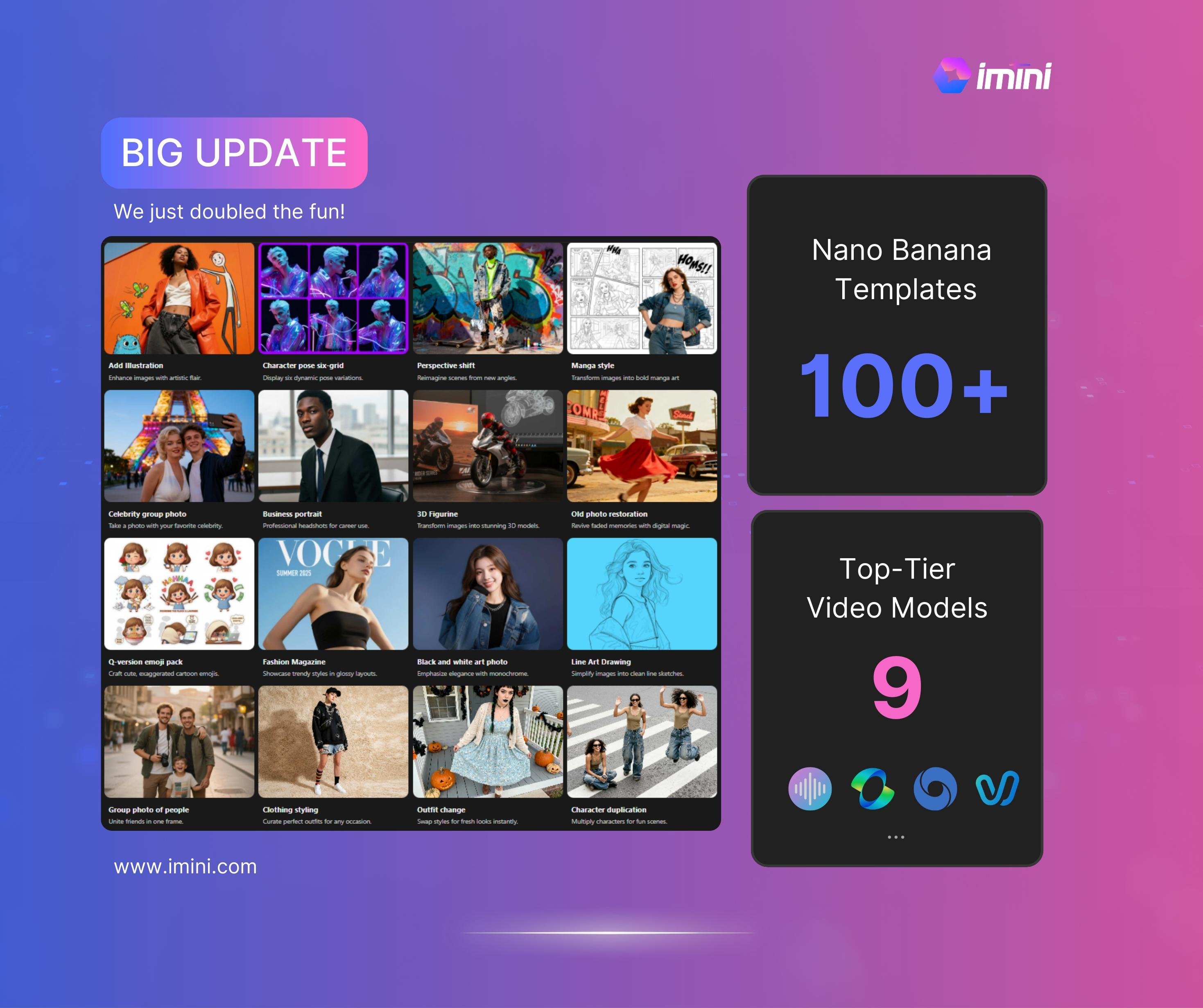 iMini offers multiple models and templates.jpg
