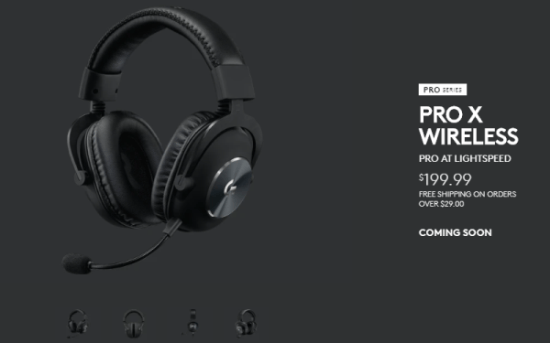 Logitech G PRO X wireless LIGHTSPEED gaming headset available in August