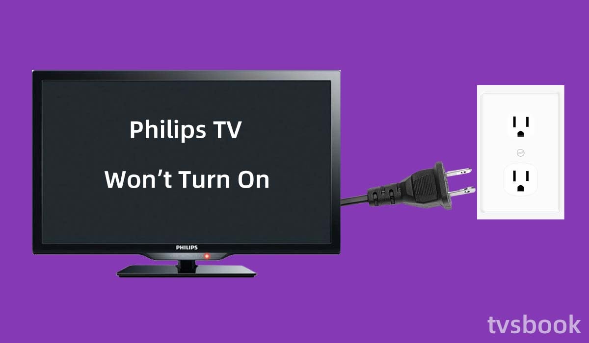 Philips TV won't turn on-Check the power supply.jpg