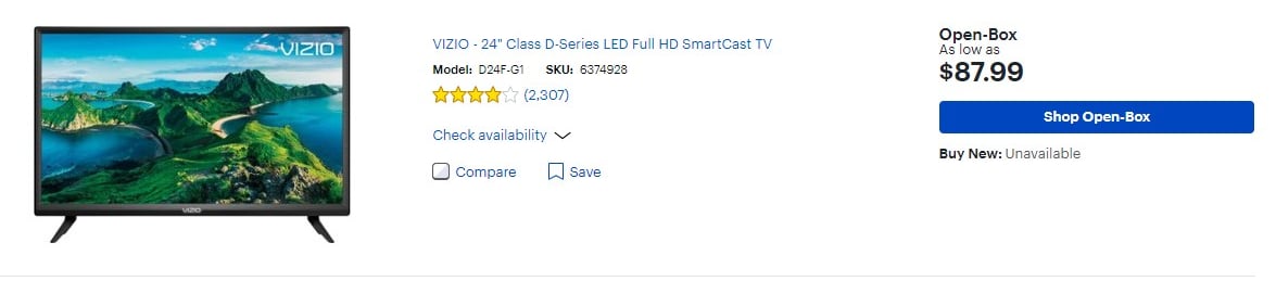 VIZIO 24 Class D-Series LED TV