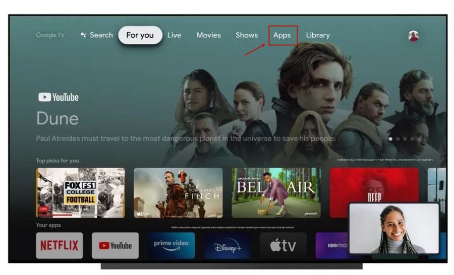 Sony 2022 google tv home page_副本.jpg