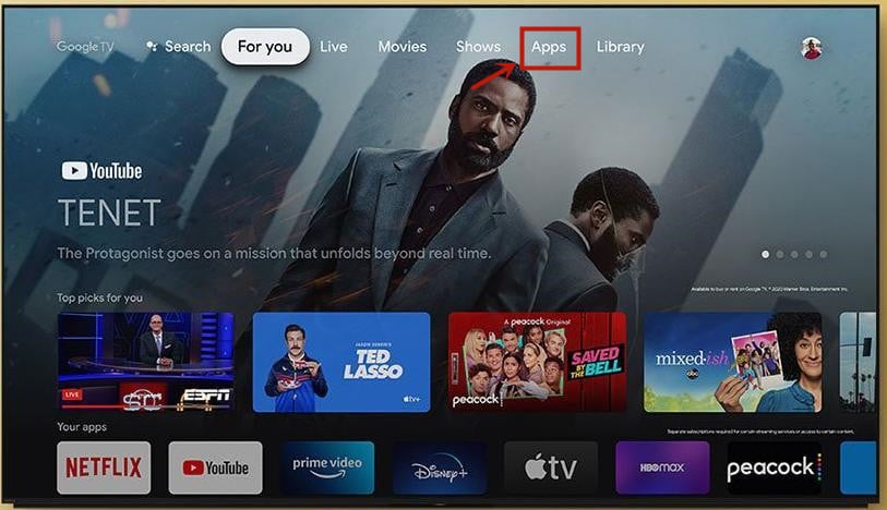 How to download apps on Sony X80K TV