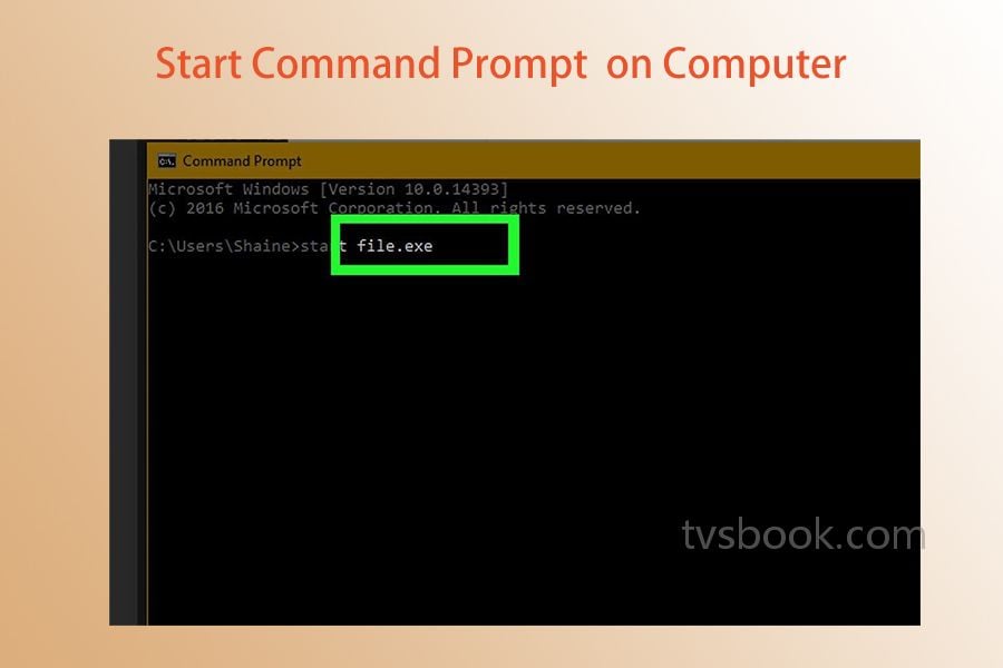 start the Command Prompt program from the Start menu on your computer.jpg